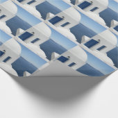 Griechisches Zuhause Geschenkpapier (Ecke)