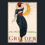 GRIEDER ZÜRICH von Charles Loupot Vintag Art Deco Poster<br><div class="desc">Hochauflösende Reproduktion,  extrem scharfe Drucke,  farbkorrigierte Farbkorrektur für lebendige und knusprige Farben,  digitale Reparatur für Tränen,  Fehler,  vermisste Elemente. Grieder Zurich Switzerland Vintag Art Deco Poster.</div>