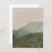 Grief Mourning Loss Flying Birds In Mountains Card Postkarte (Vorne/Hinten)