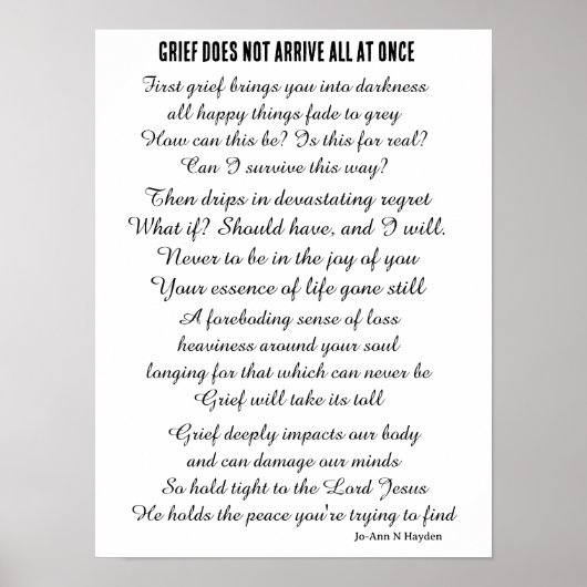 GRIEF POSTER (Vorne)