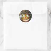Grierfläche Runder Aufkleber (Tasche)
