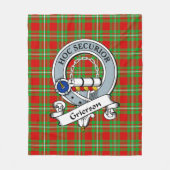 Grierson Clan Abzeichen Tartan Kariert Fleecedecke (Vorderseite)