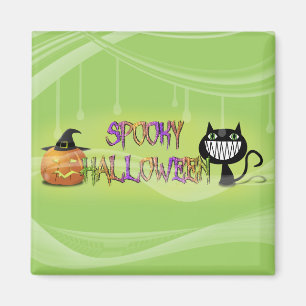 griesgrämiges Halloween Magnet