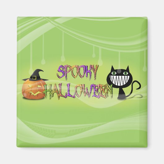 griesgrämiges Halloween Magnet (Vorne)