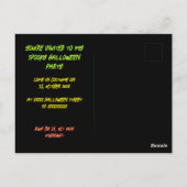 griesgrämiges Halloween Postkarte (Rückseite)