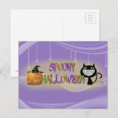 griesgrämiges Halloween Postkarte (Vorne/Hinten)