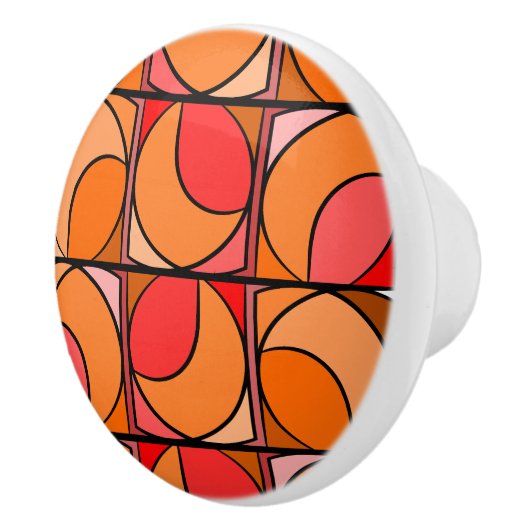 Griff aus orangefarbenem Keramik 70' (Rechts)