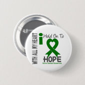 Griff der Nierenerkrankung-I an zur Hoffnung Button (Vorne & Hinten)