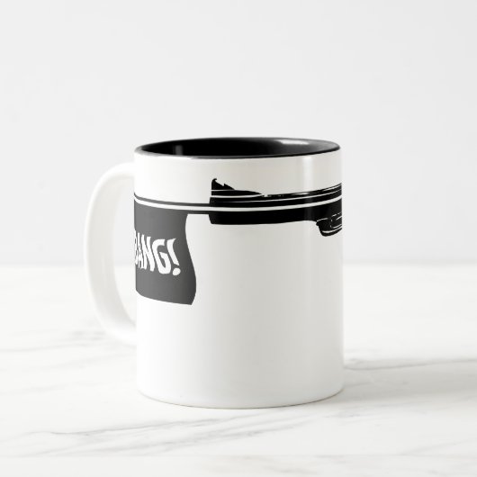 Griff des Todesknalles! Zweifarbige Tasse (Vorderseite Links)