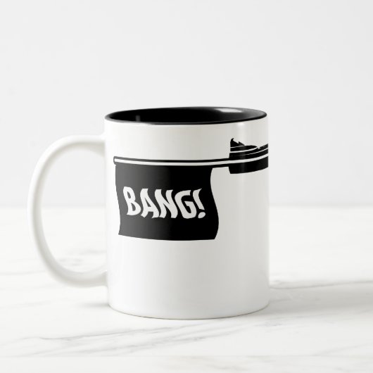 Griff des Todesknalles! Zweifarbige Tasse (Links)