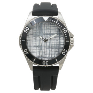Griffel - Karo-Muster Armbanduhr