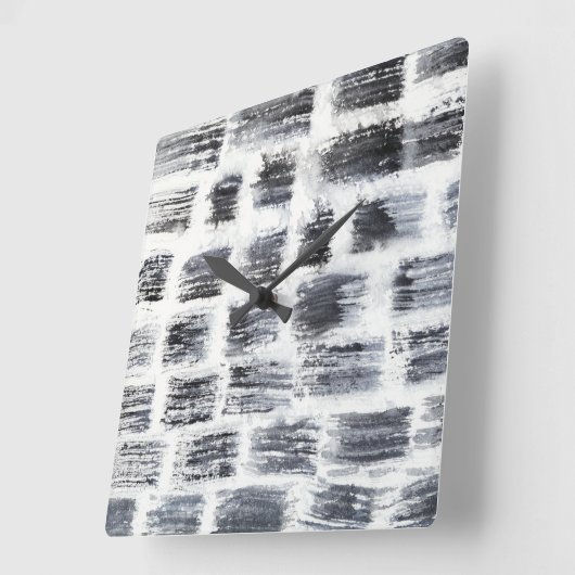 Griffel - Squres Quadratische Wanduhr (Winkel)