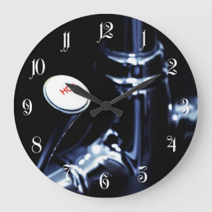 Griffhebel von Faucet Große Wanduhr