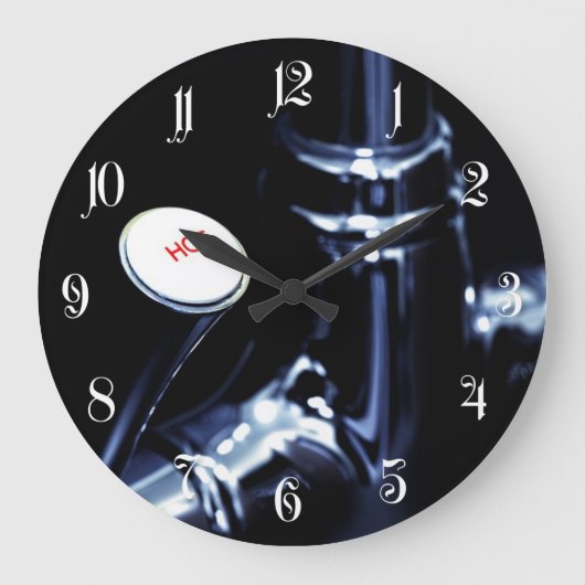 Griffhebel von Faucet Große Wanduhr (Vorderseite)