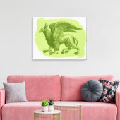 Griffin Animal Leinwanddruck (Insitu (Wohnzimmer))