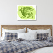 Griffin Animal Leinwanddruck (Insitu (Schlafzimmer))