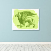 Griffin Animal Leinwanddruck (Insitu (Holzboden))