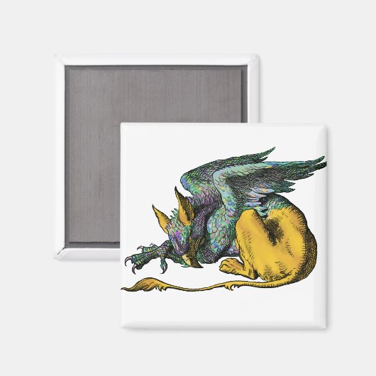 Griffin - Blau: Magnet (Vorderseite/Rückseite)