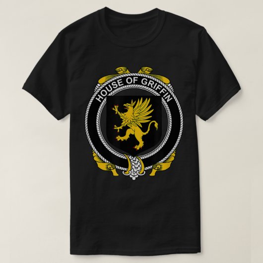 Griffin Coat of Arms Familienwappen T-Shirt (Design vorne)