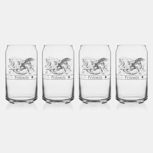Griffin Drinking Brillen für Bar Establishments Dosenglas (Hinten)