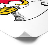 Griffin Familienwappen Poster (Ecke)