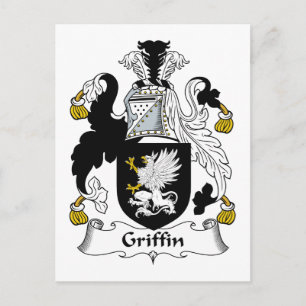 Griffin Familienwappen Postkarte
