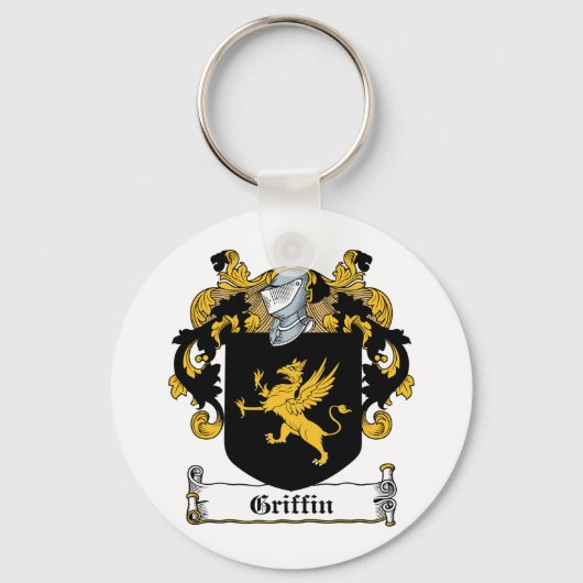 Griffin Familienwappen Schlüsselanhänger (Vorderseite)