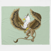 Griffin Fantasy Griffin Mythology Fleecedecke (Vorderseite (Horizontal))
