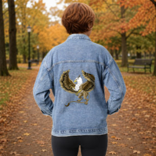 Griffin Fantasy Griffin Mythology Jeansjacke