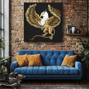 Griffin Fantasy Griffin Mythology Leinwanddruck