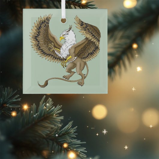 Griffin Fantasy Griffin Mythology Ornament Aus Glas