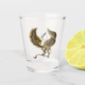 Griffin Fantasy Griffin Mythology Schnapsglas (Vorderseite)