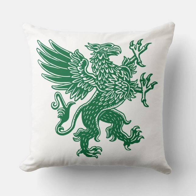 Griffin - Forest Green Kissen (Vorderseite)