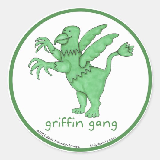 Griffin Gang Rundsticker Runder Aufkleber (Vorderseite)