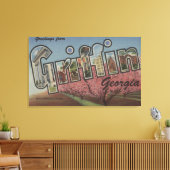 Griffin, Georgia - Große Buchstabenszenen Leinwanddruck (Insitu (Wohnzimmer))