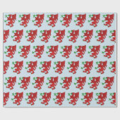 Griffin in Red und Green Geschenkpapier (Flach)