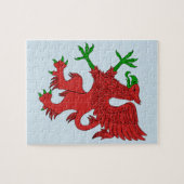 Griffin in Red und Green Puzzle (Horizontal)