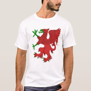 Griffin in Red und Green T-Shirt