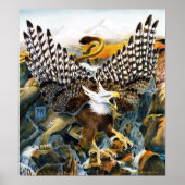 Griffin in Waterall Poster (Vorne)