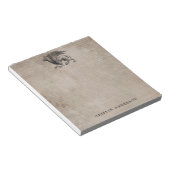 Griffin-Kreatur Vintag mit Name Notizblock (angewinkelt)