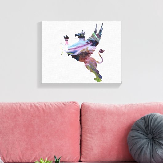 Griffin Leinwanddruck (Insitu (Wohnzimmer))