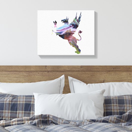 Griffin Leinwanddruck (Insitu (Schlafzimmer))