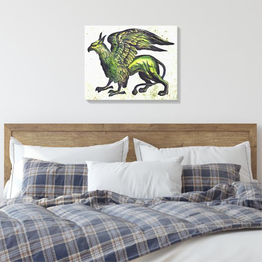 Griffin Leinwanddruck (Insitu (Schlafzimmer))