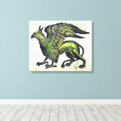 Griffin Leinwanddruck (Insitu (Holzboden))