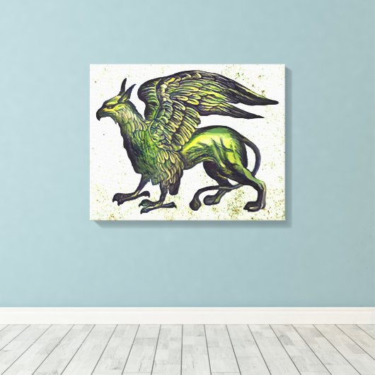 Griffin Leinwanddruck (Insitu (Holzboden))