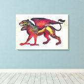 Griffin Leinwanddruck (Insitu (Holzboden))
