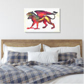 Griffin Leinwanddruck (Insitu (Schlafzimmer))