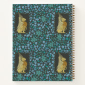 Griffin-like Mythical Creature Navy Blue Notizblock (Rückseite)