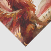 Griffin mit Bergwelt Wasserfarbenkunst Seidenpapier (Ausschnitt)