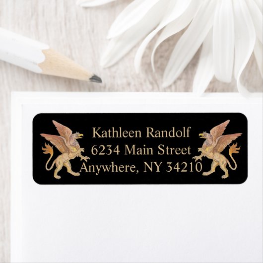 Griffin, Monster, Rücksendetikett (Insitu)